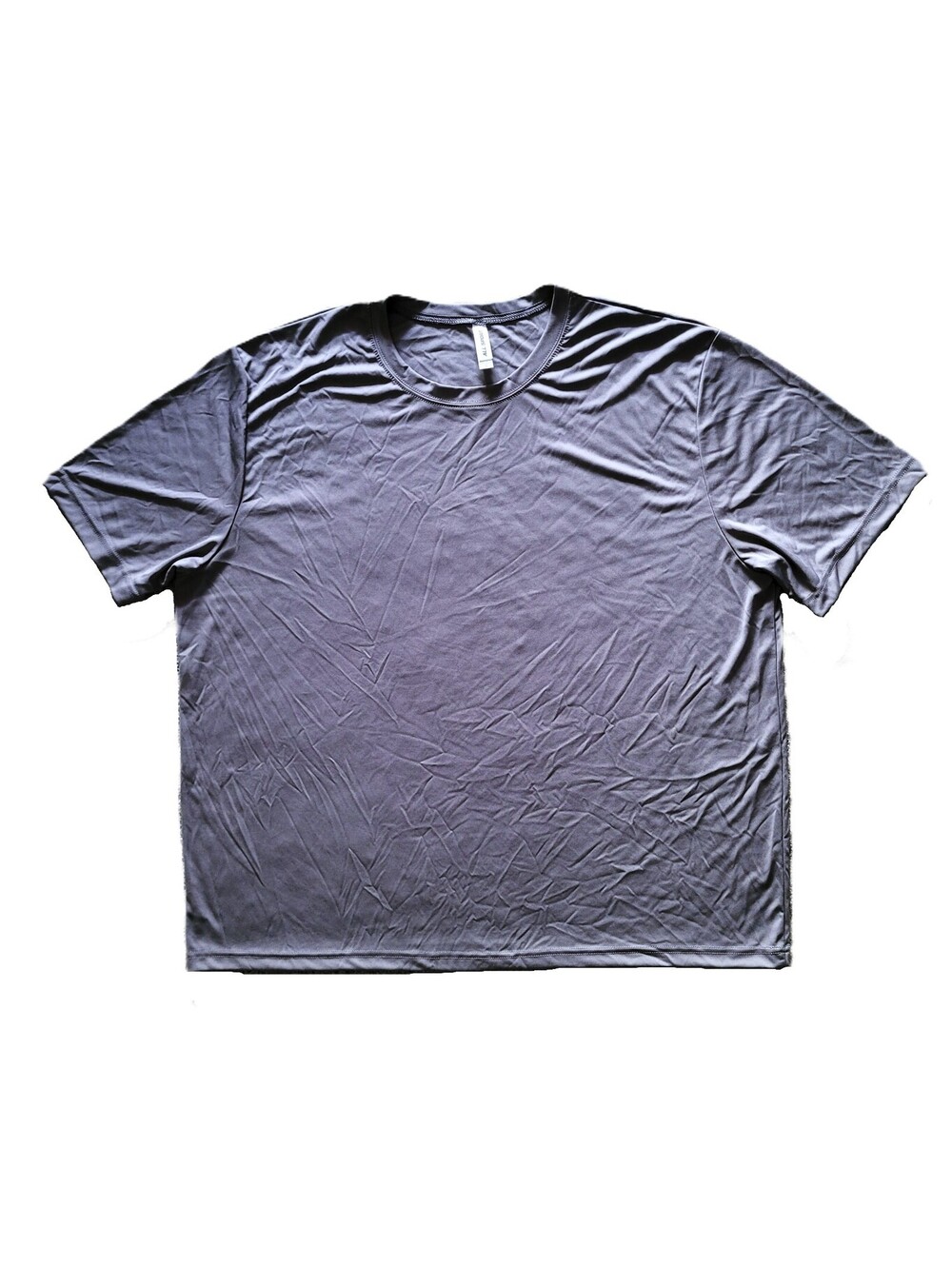 All Sport Men's 3XL Gray Performance T-Shirt Crew Neck Moisture Wicking